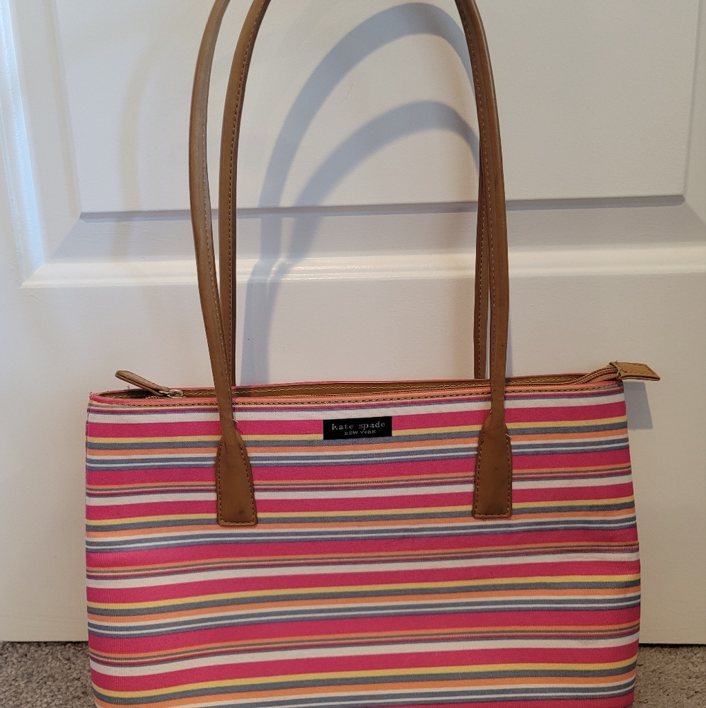 Kate Spade Striped Tote Bag Purse